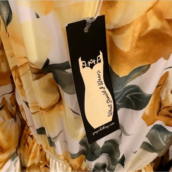 NWT Junk Gypsy QMP Floral Boho Tie Waist Maxi Dress - Picture 7 of 10